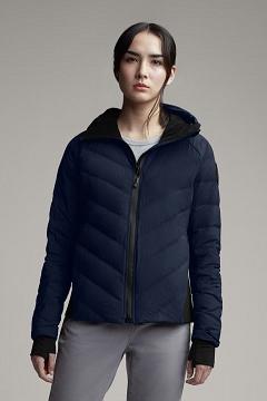 Chamarras Canada Goose Mujer Mexico - HyBridge Chaqueta De Bombardero Black Label Azul Oscuro Marino MJ3078624